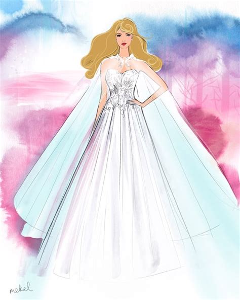 disney s aurora wedding dress design see every disney princess