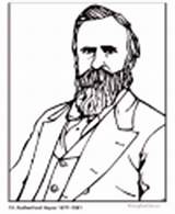 Hayes Rutherford Biography Facts Coloring sketch template