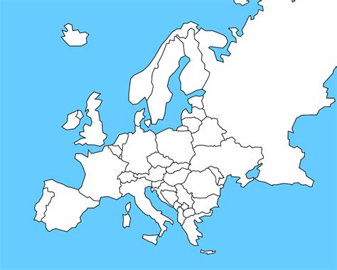 vysledek obrazku pro zs slepa mapa evropy map world map world
