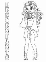 Descendants Evie Coloringpagesonly 1378 Template Jay sketch template