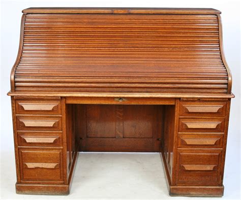 Late 19c Oak Roll Top Desk By Cutler Of Buffalo Ny Antiques Atlas
