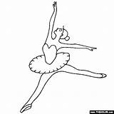 Ballet Coloring Grand Pages Dancer Jeté Ballerina Jete Thecolor sketch template