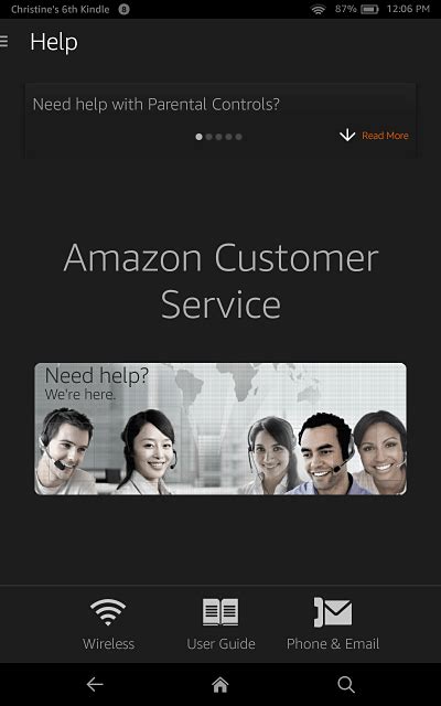 contact amazon support