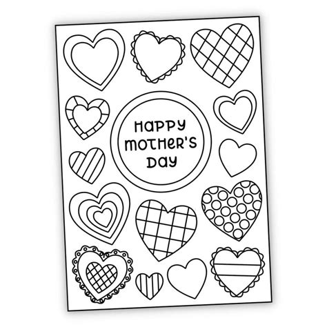 easy  printable mothers day cards printable form templates