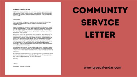 letter  community service sample creative letter