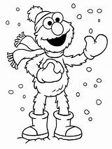 Elmo Monster Coloring Pages Cookie Getcolorings Baby sketch template