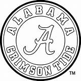 Coloring Pages Logo Football Alabama Crimson Tide September Getcolorings Circle Sec Choose Board Team sketch template