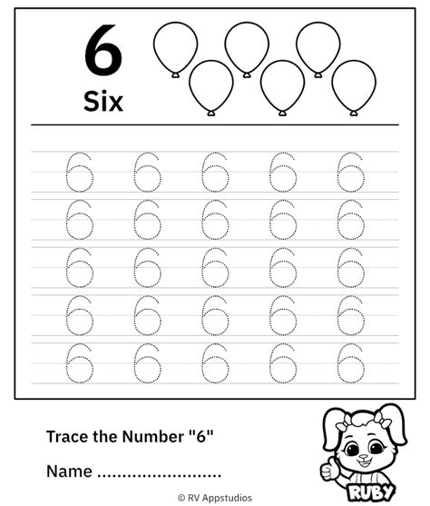 number  worksheet preschool  printable templates