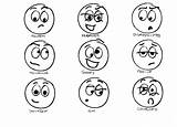 Emotions Coloring Pages Faces Cartoon Emotion Drawing Expressions Face Printable Different Color Getcolorings Drawings Print Choose Board Foy Kayleigh sketch template