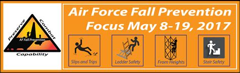 focus  fall prevention  reduce  injuries air force safety