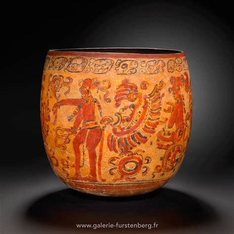 Les Mayas Grand Bol Dynastique Galerie Furstenberg