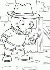 Wiggly Piggly Detective Jakers Bulkcolor sketch template