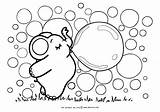 Coloring Bubbles Blowing Pages Getcolorings sketch template