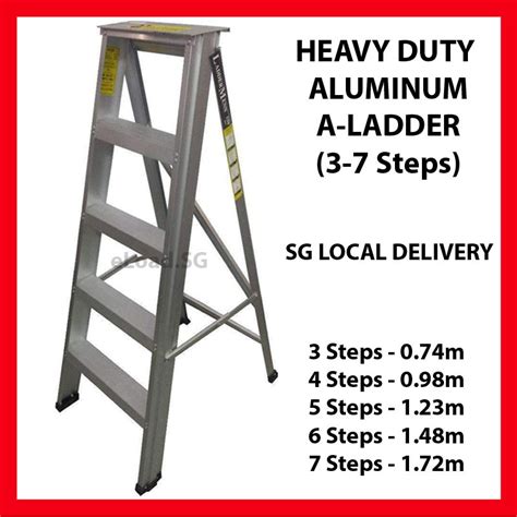 packhup laddermenn aluminium heavy duty  ladder bs en  certified