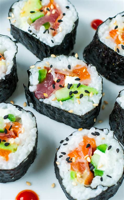 homemade sushi tips tricks  toppings peas  crayons