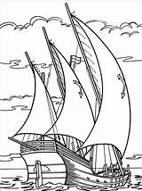 Coloring Ship Pages Sailing Boat Colouring Ships Sail Book Columbus Christopher Adult Books Drawing Tall Search Google Children Sheets Drawings sketch template
