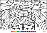 Colorear Zahlen Número Regenbogen Einhorn Supercoloring sketch template