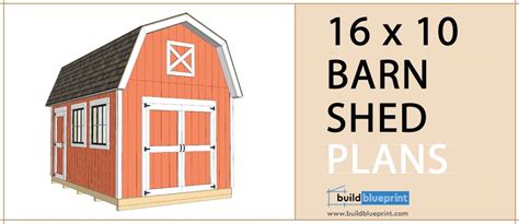 barn shed plans build blueprint
