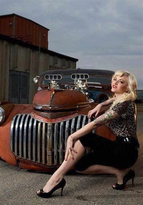girls and hot rods and rat rods bad ass trucks pinterest rats girls and cars