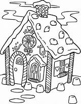 Coloring Pages Colouring Chrismas House Christmas sketch template