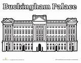 Palace Buckingham Coloring Worksheet Pages London Worksheets Abbey Choose Board Color England sketch template