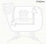 Sheep Primitive Applique Pattern Print Line Freequilt Click Reduce Needed Enlarge Below Drawing Just Décor Crafts House sketch template