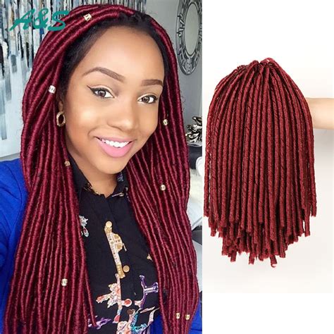 900 14 High Quality Soft Locs Jumbo Synthetic Hair Weave Crochet Faux