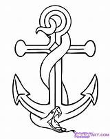 Anchor Tattoos Snake Tattoo Drawing Step Draw Culture Pop Stencil Clipartbest Drawings Stencils Printable Dragoart sketch template