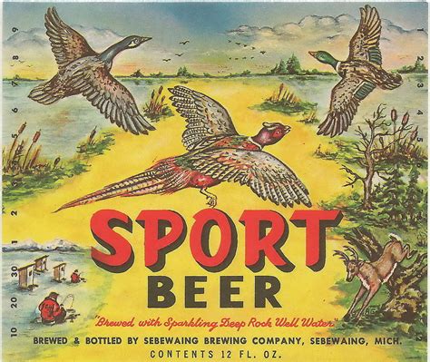 sport label  sebewaing brewing company