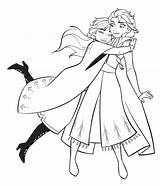 Elsa Coloriage Hugging Dessin Youloveit Imprimer Hugs Most Neiges Reine Source sketch template