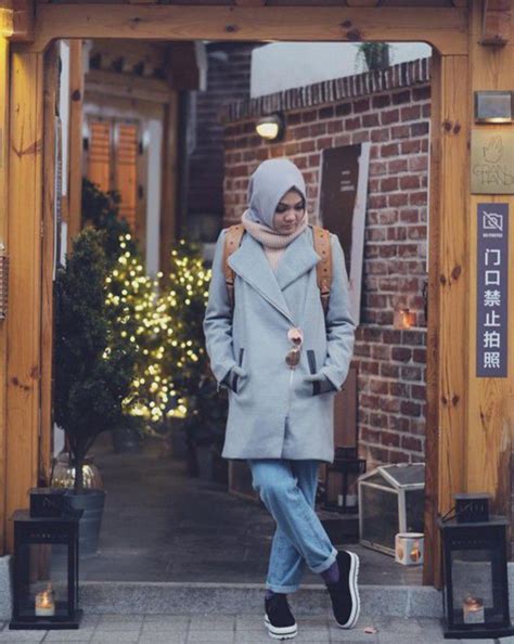 ootd hijab rina nose  travelling  negeri gingseng