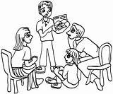 Family Evening Clipart sketch template