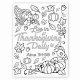 Thanksgiving Coloring Live Printable Daily Pages Color Lds sketch template
