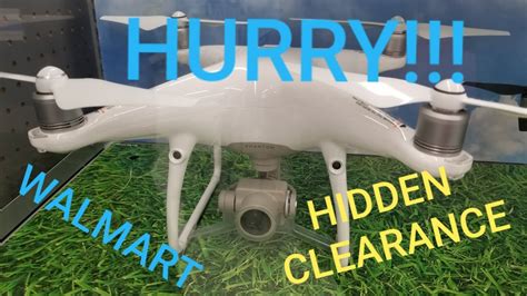 dji phantom  pro drone hidden clearance  walmart youtube