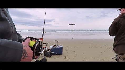 nz surfcasting fishing   dji mavic drone youtube