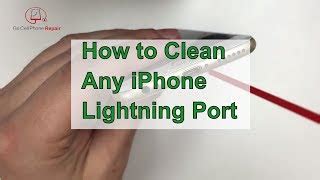 clean iphone charging port  home howto disinfect