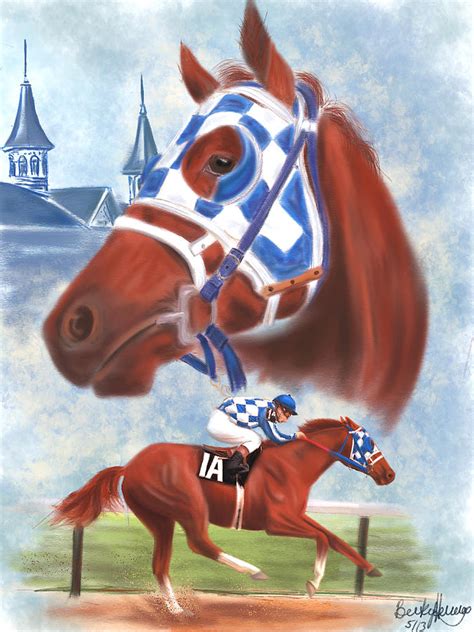secretariat racehorse portrait drawing  becky herrera pixels