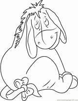 Eeyore Coloring Looking Back Pages Printable Coloringpages101 sketch template