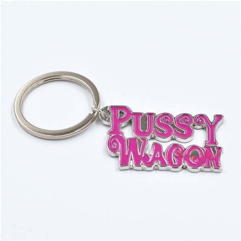 metal keychain kill bill pussy wagon wallets and key