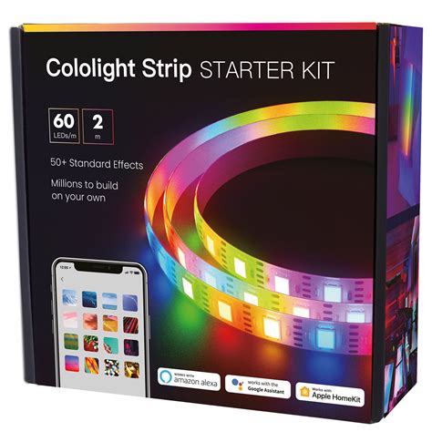cololight strip starter kit  leds  metre lightsie