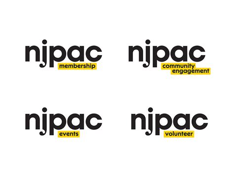 njpac brand identity behance