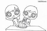 Cake Making Birthday Kids Coloring Hellokids Print Color Online Pages sketch template