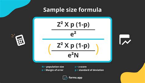 find  correct sample size   research survey formula