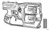 Nerf Guns sketch template