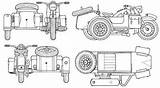 Sidecar Sidecars Automoviles Motorbikes sketch template