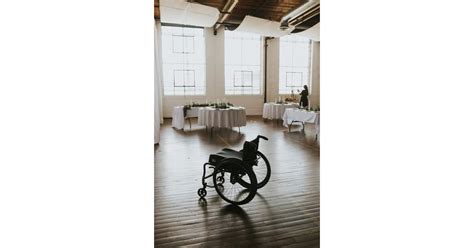 bride leaves wheelchair to walk down the aisle popsugar love and sex