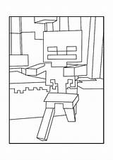 Coloring Pages Minecraft Skeleton Kids Printable Comments Skeletons Visit sketch template