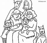 Famiglia Acolore Stampare sketch template