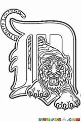 Detroit Coloring Tigers Pages Logo Baseball Michigan Red Football Color Mlb Pintar Dibujos Para Lions Tiger State Sketch Banquet Wings sketch template