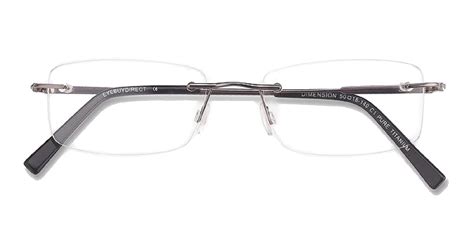 naturally rimless men s eyeglasses frame rimless metal brown 54 19 140